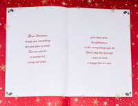 Husband Christmas - Large 8 Page Traditional Red