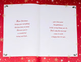 Husband Christmas - Large 8 Page Traditional Red