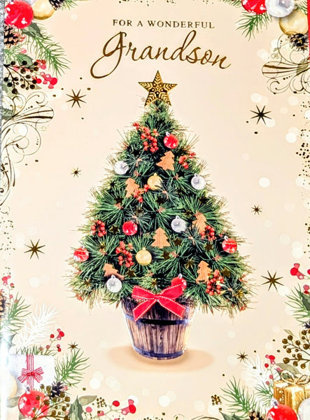 Grandson Christmas - Large Traditional Tree