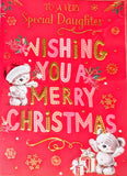 Daughter Christmas - Cute Bears Merry
