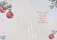 To Both Of You Christmas - Cute Bears On Baubles