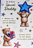 Daddy Birthday - Cute Bears With Stars