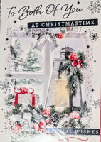 To Both Of You Christmas - Traditional Lantern & Window