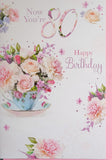 80 Birthday Female - Teacup