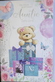 Auntie Birthday - Cute Bear and boxes