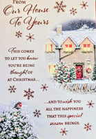 From Our House To Yours Christmas - Traditional House On Right