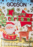Godson Christmas - Santa Red Stars