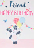 Friend Birthday - Cute Panda Pink