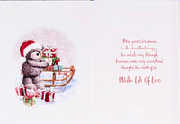 Dad Christmas - Cute Bear & Sledge