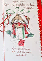Son & Daughter In Law Christmas - Cute Bears In Gift Box