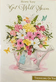 Get Well Soon - Flowers In Watering Can