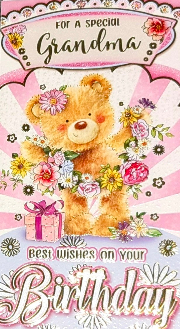 Moderne Geburtstagskarte 'Great Grandma' Von Piccadilly Greetings – 20,3 X 15,2 Cm, Grün, Mit Umschlag