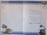 21 Male Birthday - With Keepsake
