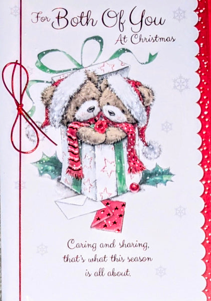 To Both Of You Christmas - Cute Bears In Gift Box
