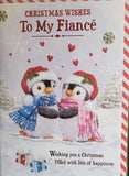 Fiancé Christmas - Large Snowman & Words