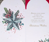 Sister & Brother In Law Christmas -  Slim Traditional Star