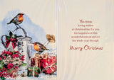 Mum & Dad Christmas - Traditional Robins & Watering Can