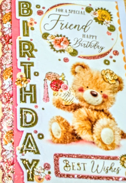 Friend Birthday - Cute Bear With Perfume
