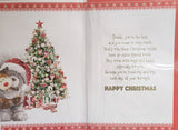Daddy Christmas - Cute Bear With Tree