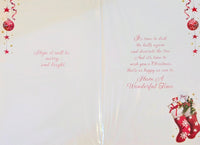 From Both Of Us Christmas - Traditional Stockings & Candles