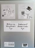 12 Pack Of Christmas Cards - snowmen