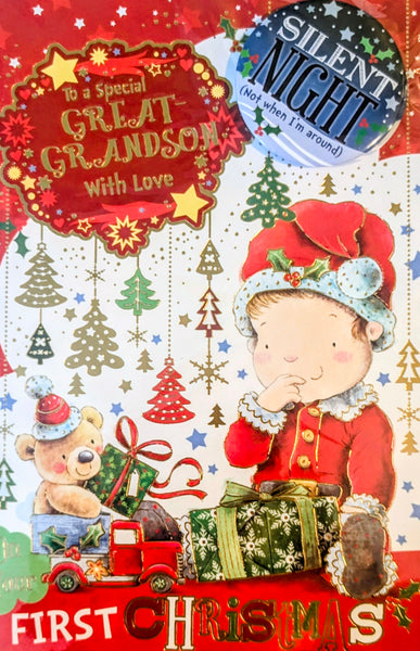 Great Grandson 1st (first)Christmas - Badged