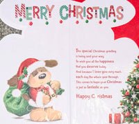 Husband Christmas - Slim Cute Dog With Tree