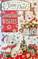 Mam & Dad Christmas - Cute White Bears