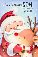 Son Christmas - Santa & Rudolph