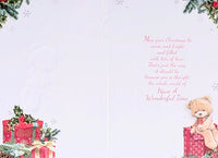 Great Granddaughter Christmas - Cute Bears On Gift Boxes