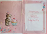 Auntie Birthday - Cute Bear and cake
