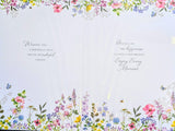 Open Female Birthday - Traditional Flowers & Words