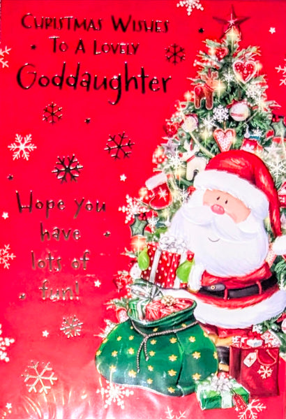 Goddaughter Christmas - Santa & Tree