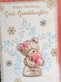 Great Granddaughter Christmas - Bear blue