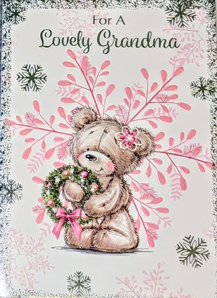 Grandma Christmas - Cute Pink Snowflake