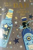 Father's Day Dad - Blue Beer Bottles