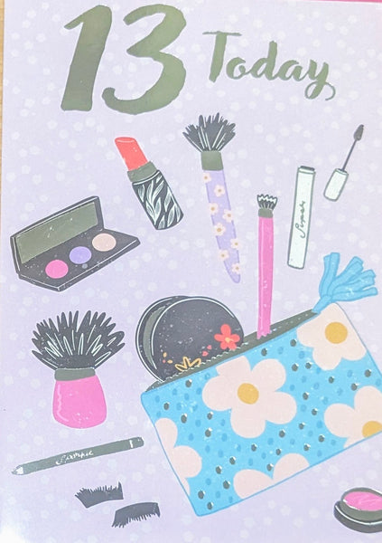13 Girl Birthday - Make Up Lilac