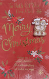 To Both Of You Christmas - Large 8 page Cute Red