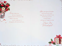 Friend Christmas - Traditional Flowers Words