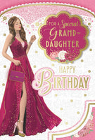 Granddaughter Birthday - Girl In Pink Dress