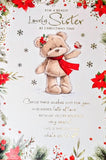 Sister Christmas - Cute Robin Words