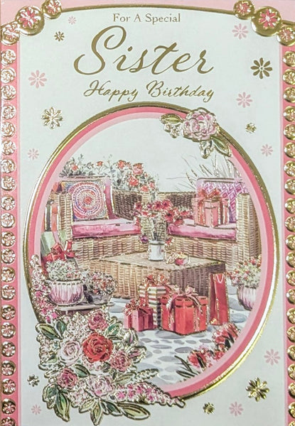 Sister Birthday - Traditional Garden Orange