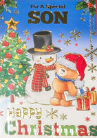 Son Christmas - Cute Bear With Snowman
