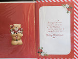 Nan Christmas- Cute Bear Holding Bouquet
