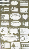 Christmas Self Adhesive Gift Labels - Gold & Silver