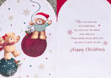 Mam & Dad Christmas - Cute Platinum Baubles