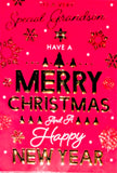Grandson Christmas - Traditional Red Merry