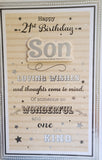 Son 21 Birthday - Large 8 Page