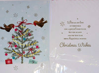 One I Love Christmas - Large Robins & Tree