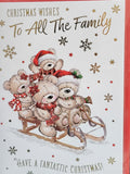 To All The Family Christmas - Cute sled